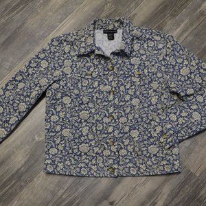 Statements Women's Flower denim jacket